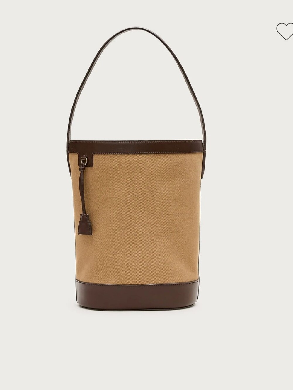 J.Crew Women's Berkeley utility bucket bag in canvas Dark Khaki Dark Brown $198 - Picture 1 of 5